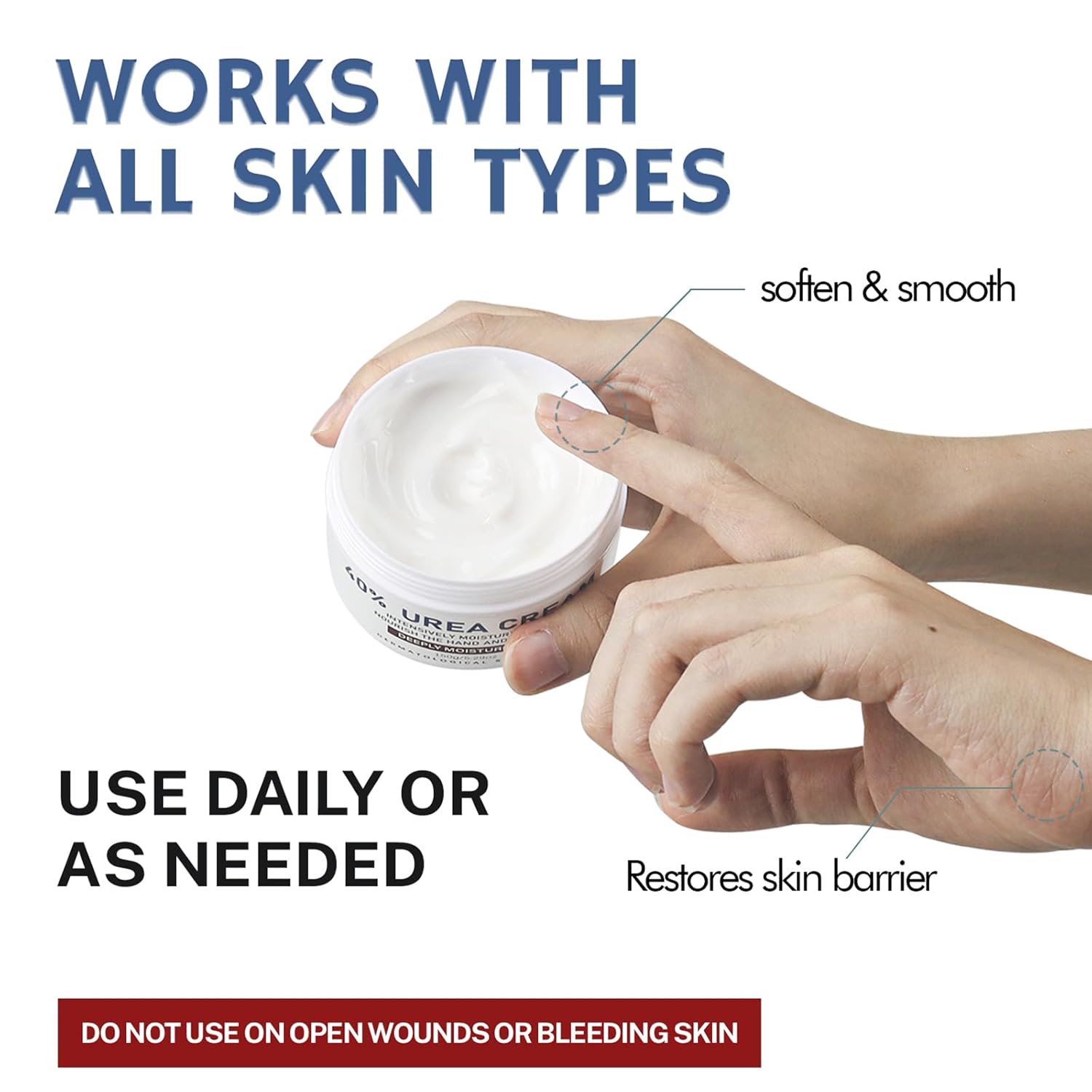 Urea Cream 40 Percent,Foot &amp; Hand Cream for Dry Cracked,Urea Lotion for Feet Maximum Strength
