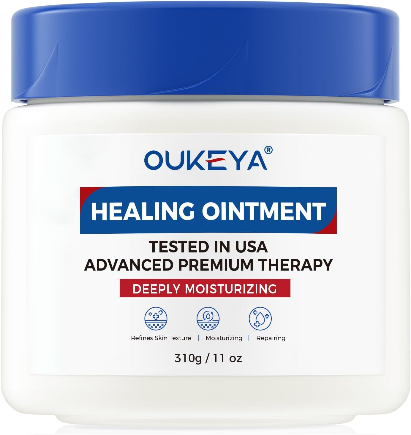 Healing Ointment, Advanced Therapy Skin Protectant, Multi-Purpose Healing Ointment and Body Moisturizer, For Dry, Cracked Skin, Minor Cuts and Burns, Soothes Cracked Hands and Chapped Lips