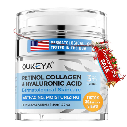Retinol Cream for Face,Wrinkle for Women, Anti-Aging Moisturizer, Neck Firming &amp; Décolleté, Moisturizer Face Cream, Day Night with 5% Hyaluronic Acid