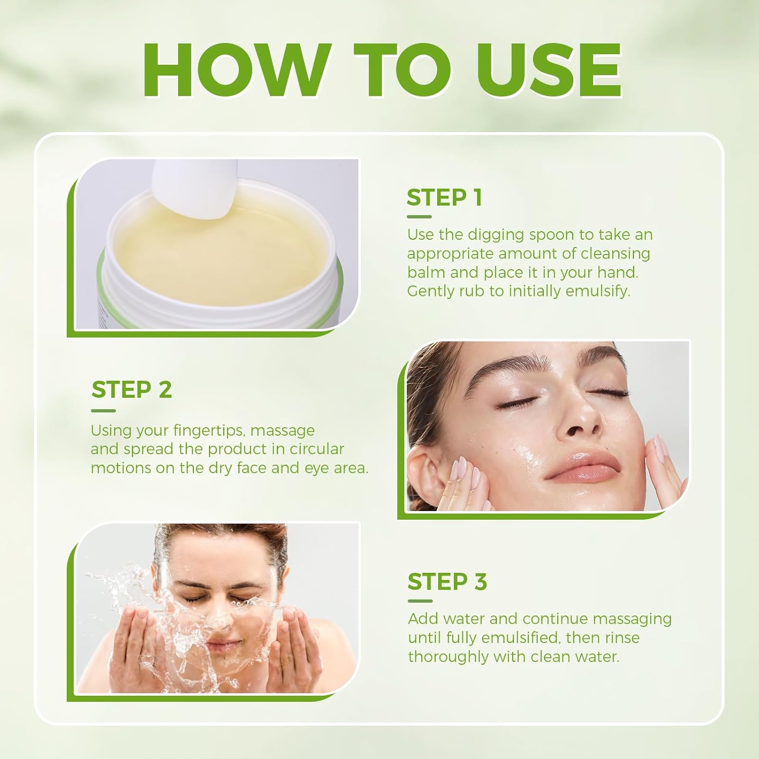 Cleansing Balm - Moisturizing Makeup Remover | Natural Ingredients | Suitable for All Skin Types to Gently Meltaway Mascara, Eyeliner and Makeup |- Gently Removes Dirt &amp; Impurities 80g
