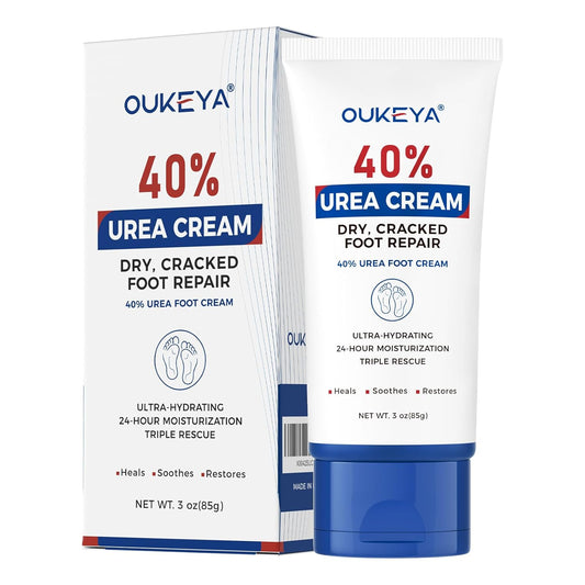 Urea Cream 40 Percent Tube 3 Oz, Foot &amp; Hand Cream for Dry Cracked, 40 per Urea Lotion for Feet Maximum Strength