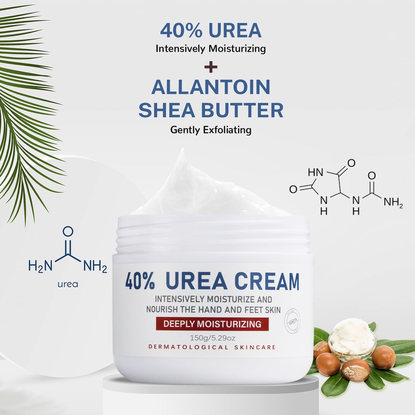 Urea Cream 40 Percent,Foot &amp; Hand Cream for Dry Cracked,Urea Lotion for Feet Maximum Strength