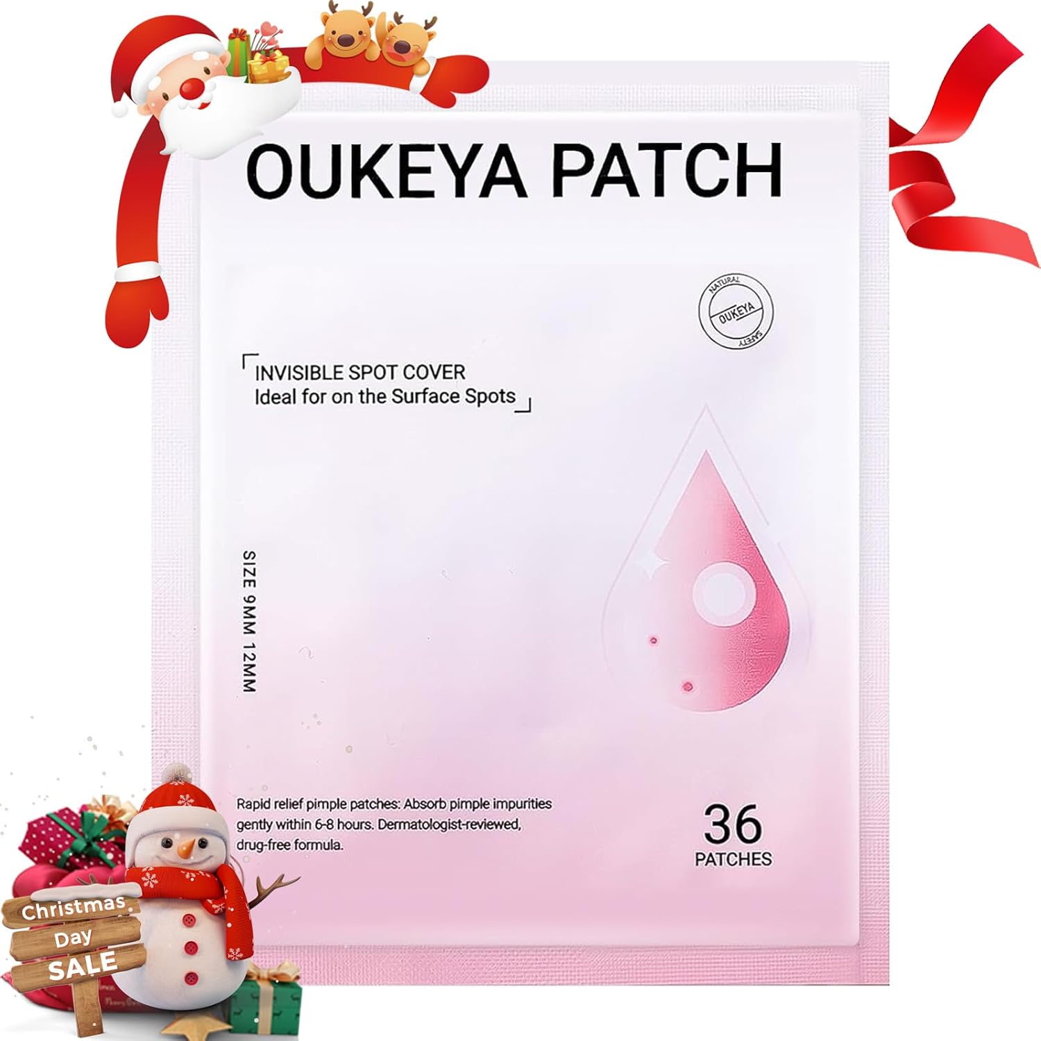 Pimple Patches For Face: Emergency Spot Patch Hydrocolloid Acne Pimple Patch for Covering Zits and Blemishes Spot Stickers for Face and Skin 36 Patches