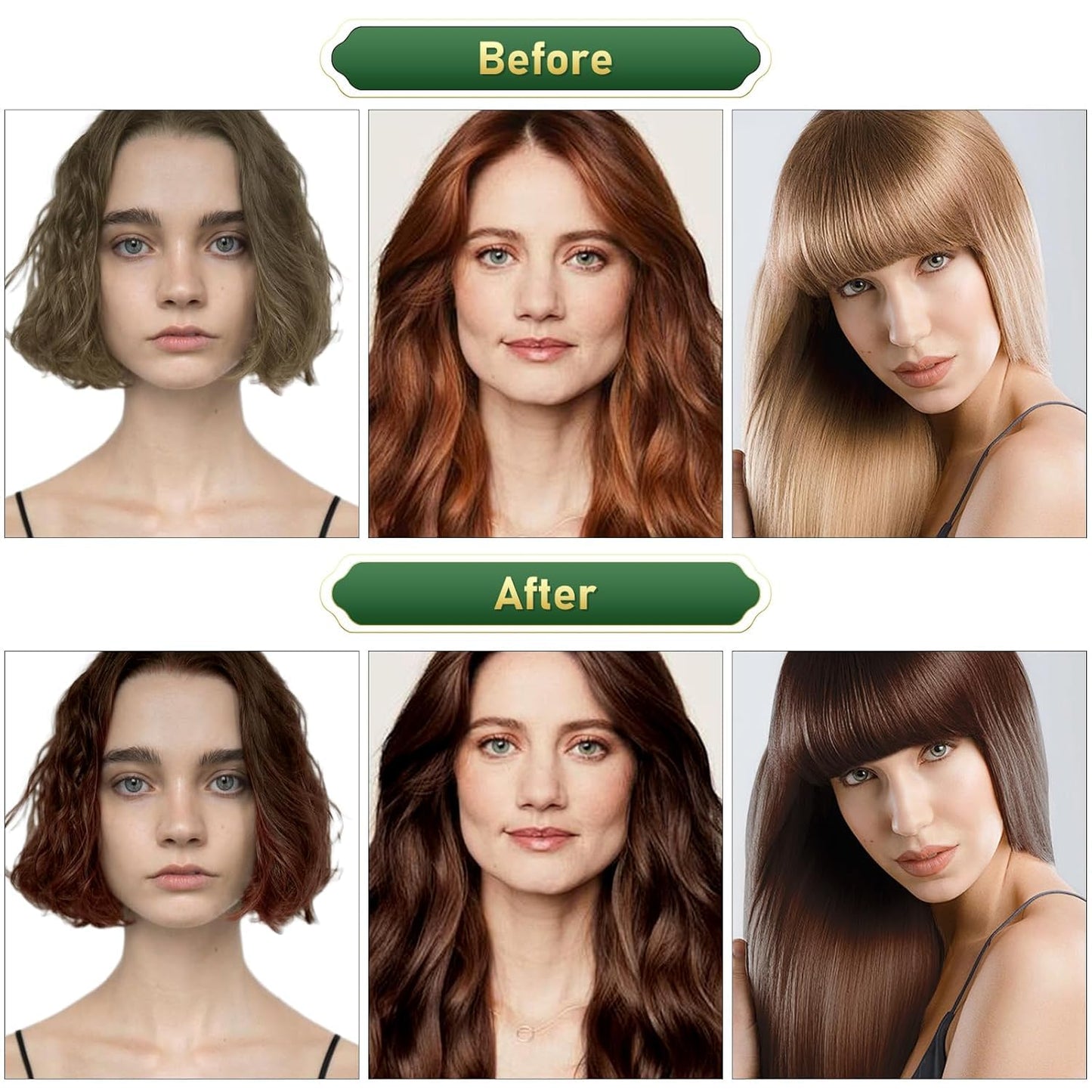 Dark Brown Hair Dye Shampoo 4 In 1, Hair Color Shampoo for Gray Hair Coverage for Women &amp; Men, Instant Natural Herbal Ingredients Color Professional Salon-Level Treatments
