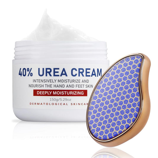 Urea Cream 40 Percent for Foot &amp; Hand Cream with Foot Files for Dry Cracked,Urea Lotion for Feet Maximum Strength
